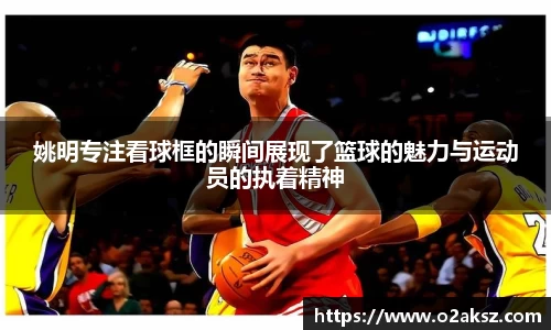 姚明专注看球框的瞬间展现了篮球的魅力与运动员的执着精神